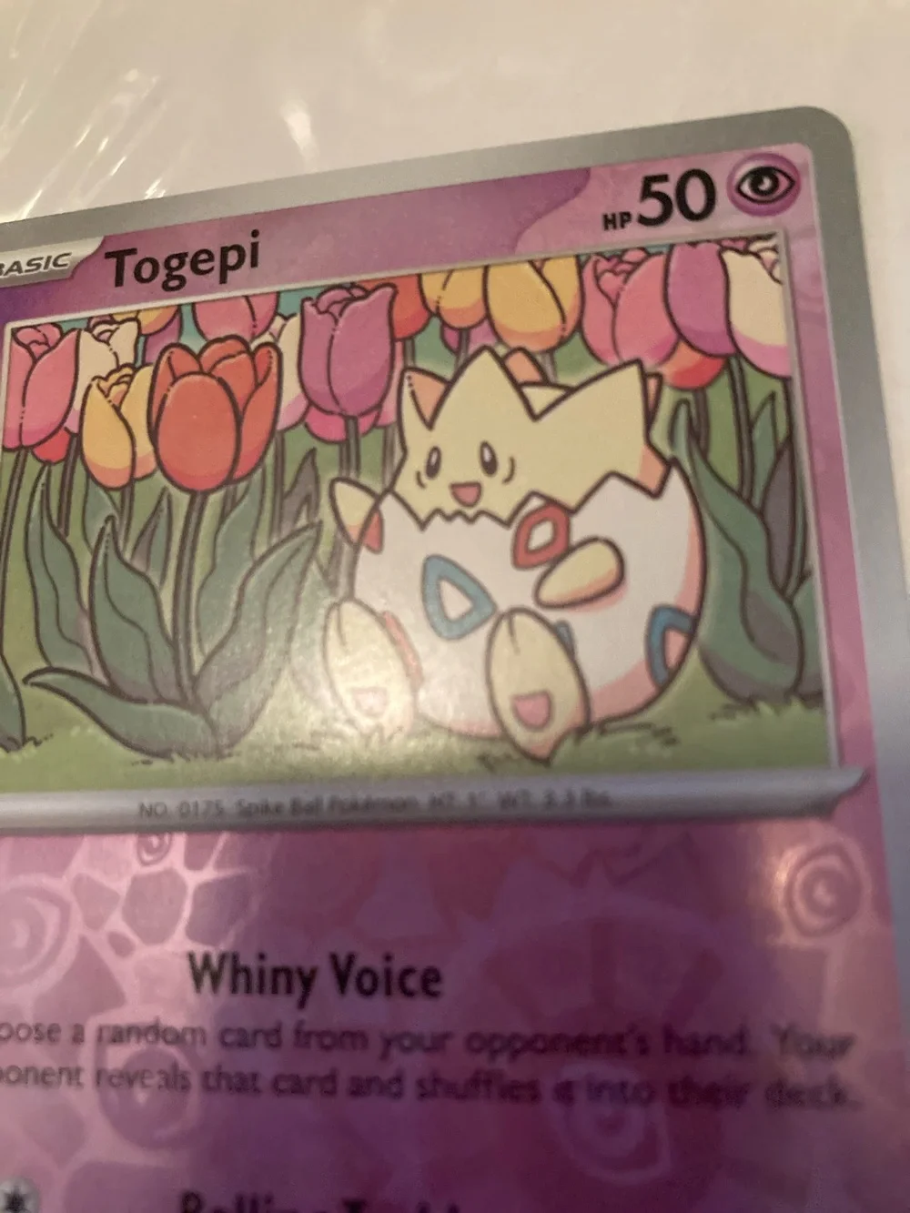 Pokemon Togepi Pink Purple Trading Card